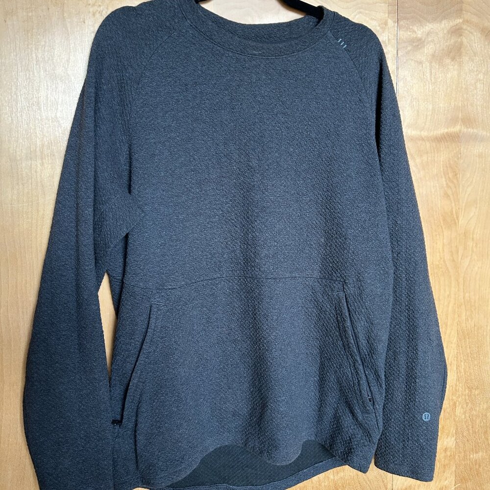 Lululemon Men's At Ease Crew Heathered Gray